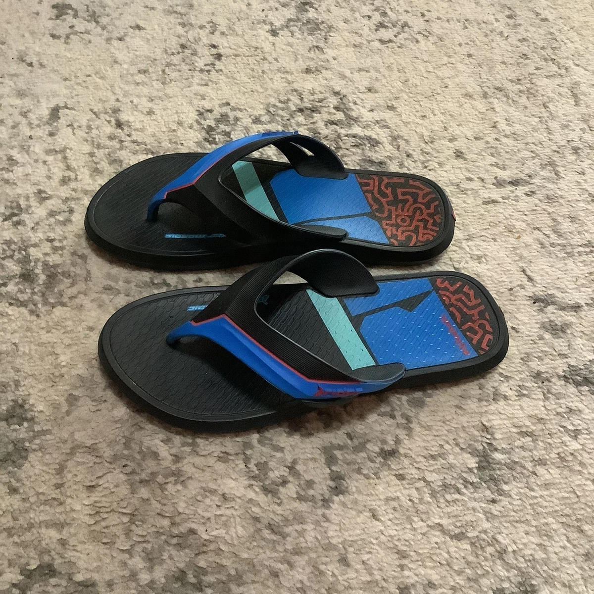 Rider Ahole Sniffs Glue Slide Sandals  Blue nwt Rider Blue Sandals for Men for sale | eBay main image 2