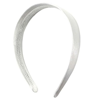  Headband for Women and Girls - 1 inch Hairband - 1 Count (Pack of 1) White
