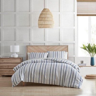 Stone Cottage - Queen Duvet Cover Set, Cotton Sateen Bedding with Matching Sh...