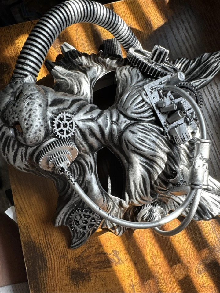  Steampunk Venetian Halloween Wolf Animal Masquerade Mask Adult Cosplay Costume  - Image 3 of 4