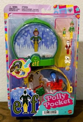 2025 Polly Pocket Elf Movie Will Ferrell Buddy Christmas Holiday Compact NEW HTF