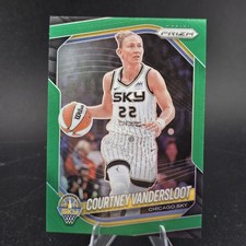 2025 Panini Prizm WNBA Green Prizm #124 Courtney Vandersloot Chicago Sky