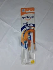 Spinbrush Pro Clean - 2 Replacent Heads - Soft Bristle - NEW - FREE SHIPPING!