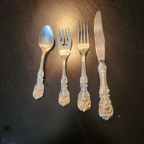 Francis I Reed & Barton Sterling 4 Pc Place Setting Set Of 4