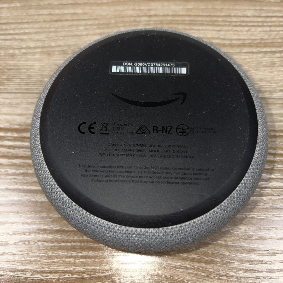 Amazon Echo Dot 3ª Generación Carbón Modelo D9N29T Negro Y Gris Probado Foto 3 de 4