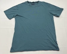 Janji Running T Shirt Stretchy Cotton Polyester Blend Mens Small Teal Blue