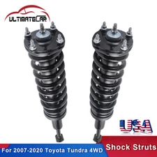 Pair Front Complete Shock Struts & Coil Springs For 2007-2020 Toyota Tundra 4WD