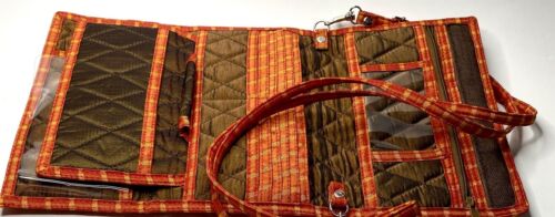 Scottie Dog Purse Wallet 3 Fold Brown And Orange 8” Dog Is Hand Stitched - Picture 14 of 16