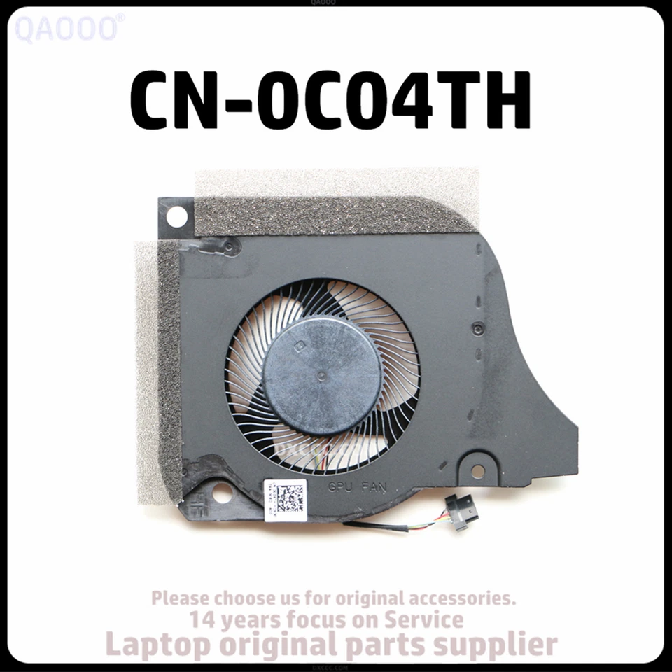 CN-0C04TH CN-09THTN DELL G5-5590 G7-7590 G7-7790 CPU Cooling Fan DC12V 1.0A - Image 3 of 4