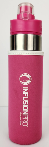 Infusion Pro Ausgießer Infuser Wasserflasche Pink Neoprenhülle 24 oz BPA frei - Bild 17 von 17