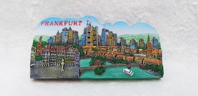 Frankfurt GERMANY 3D Fridge Magnet Resin Collectible Tourist Gift Craft Kitchen