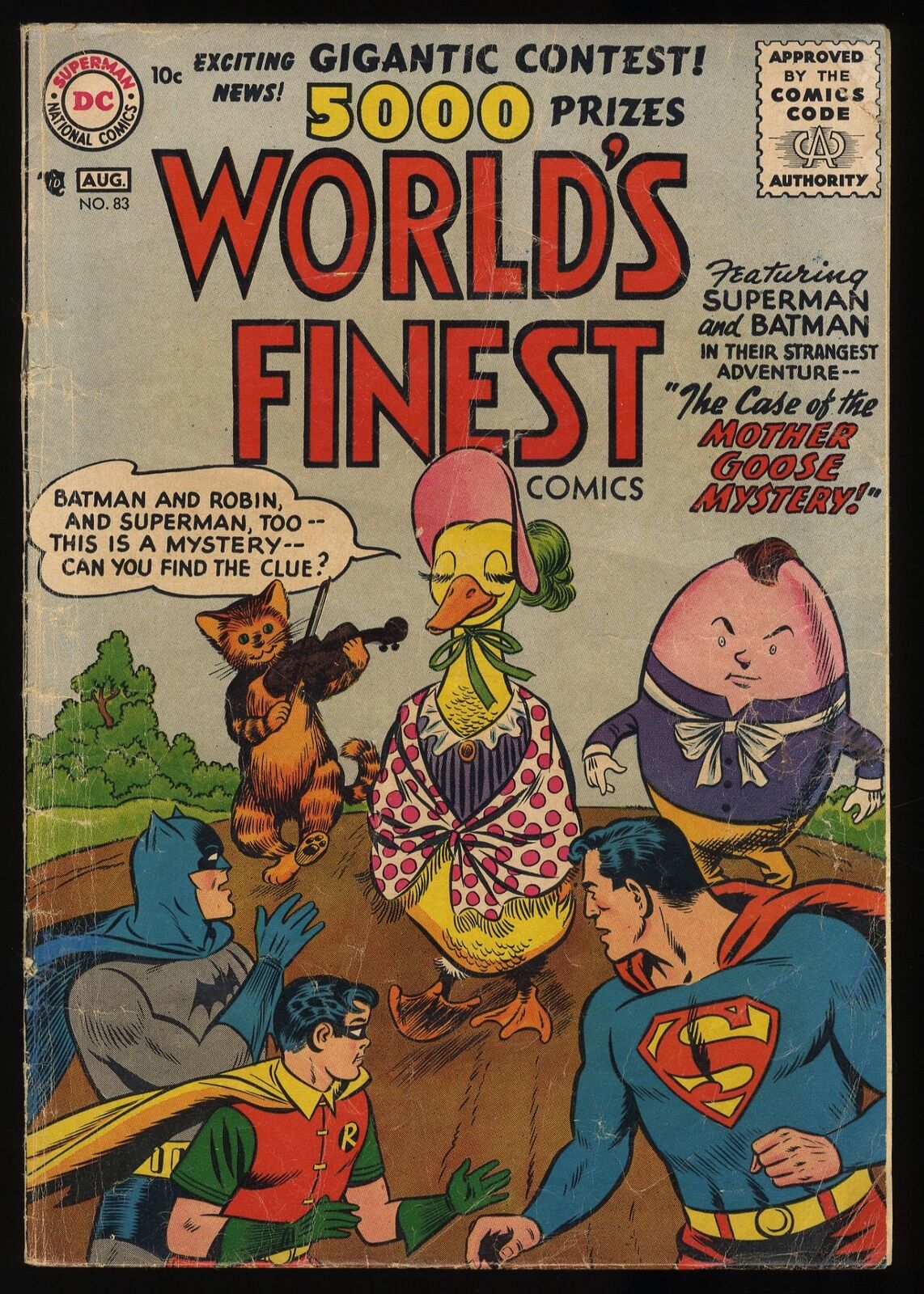World's Finest Comics #83 GD/VG 3.0 (Restored) Superman! Batman and Robin!