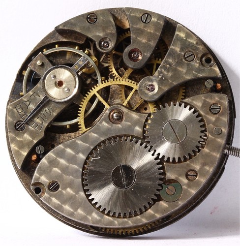 Mouvement De Montre De Poche Omega 12 Taille, 15 Rubis - Cadran Argenté, Origine Suisse, Occasion