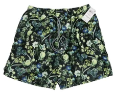INC INTERNATIONAL CONCEPTS Men's Quick-Dry Floral 5" Swim Trunks Black Small