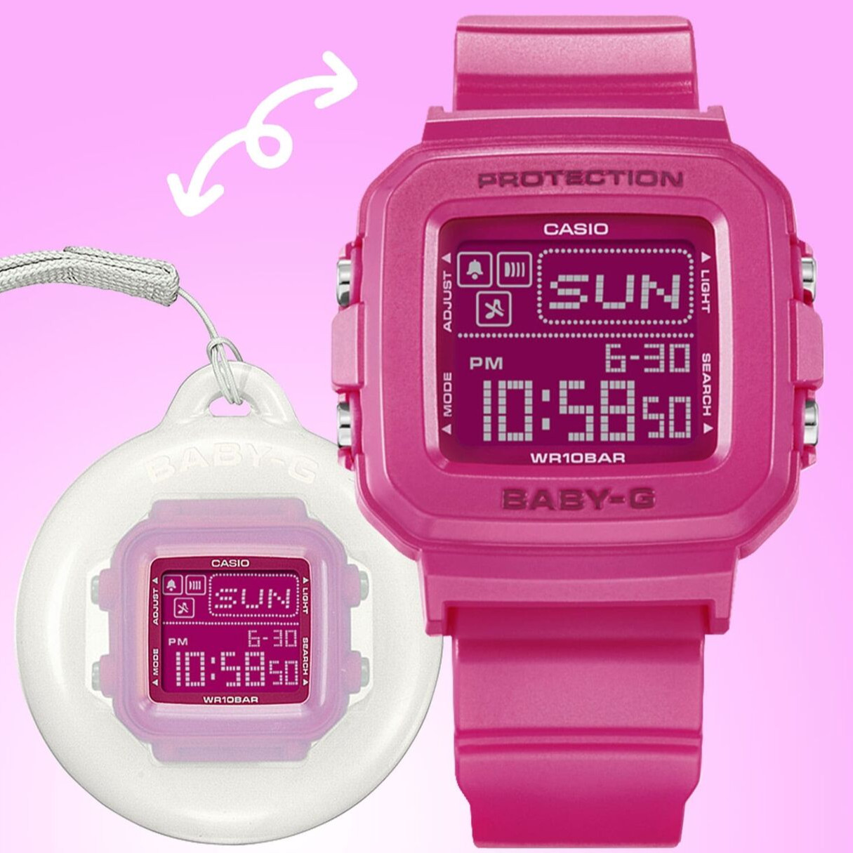 CASIO BABY-G+PLUS BGD-10K-4JR with Dedicated Holder Set Quar