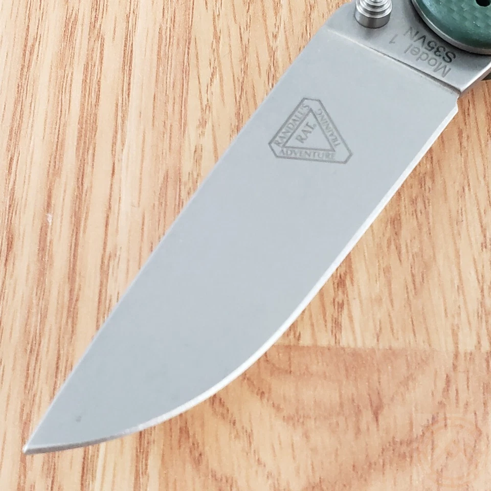 Ontario RAT 1 Folding Knife 3.5" Stonewash Finish S35VN Steel Blade G10 Handle - Image 3 of 4