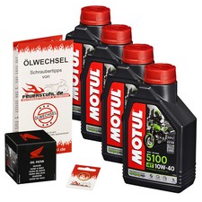 Honda ST 1100 Pan European (SC26), ORIGINAL Ölfilter + MOTUL 5100 Öl 10w40, Set