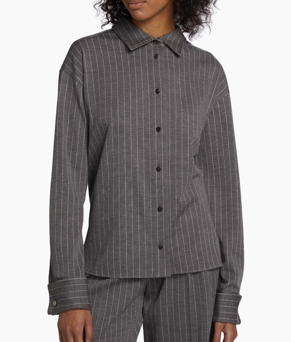 【関税&送料込み】Max Mara Elam - Pinstripe Wool Cloth Dre Max Mara Aire Pinstriped Wool-Blend Shirt size 16 | eBay