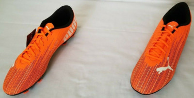 Mens Size 10 Orange Black White Puma Ultra 4.1 FG Soccer Cleats 106092-01
