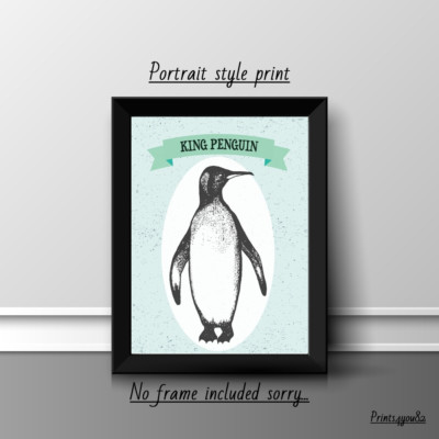 PINGUIN A4 DRUCK POSTER BILD WANDBILD WOHNDEKO UNGERAHMT GESCHENK NEU Spaß