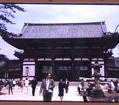 Todaiji Temple in Nara Japan 1960s Photo Slide Org Kodak