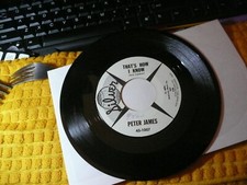 record 45 peter James on Silver   Think I break Down and Cry / That's How I know
