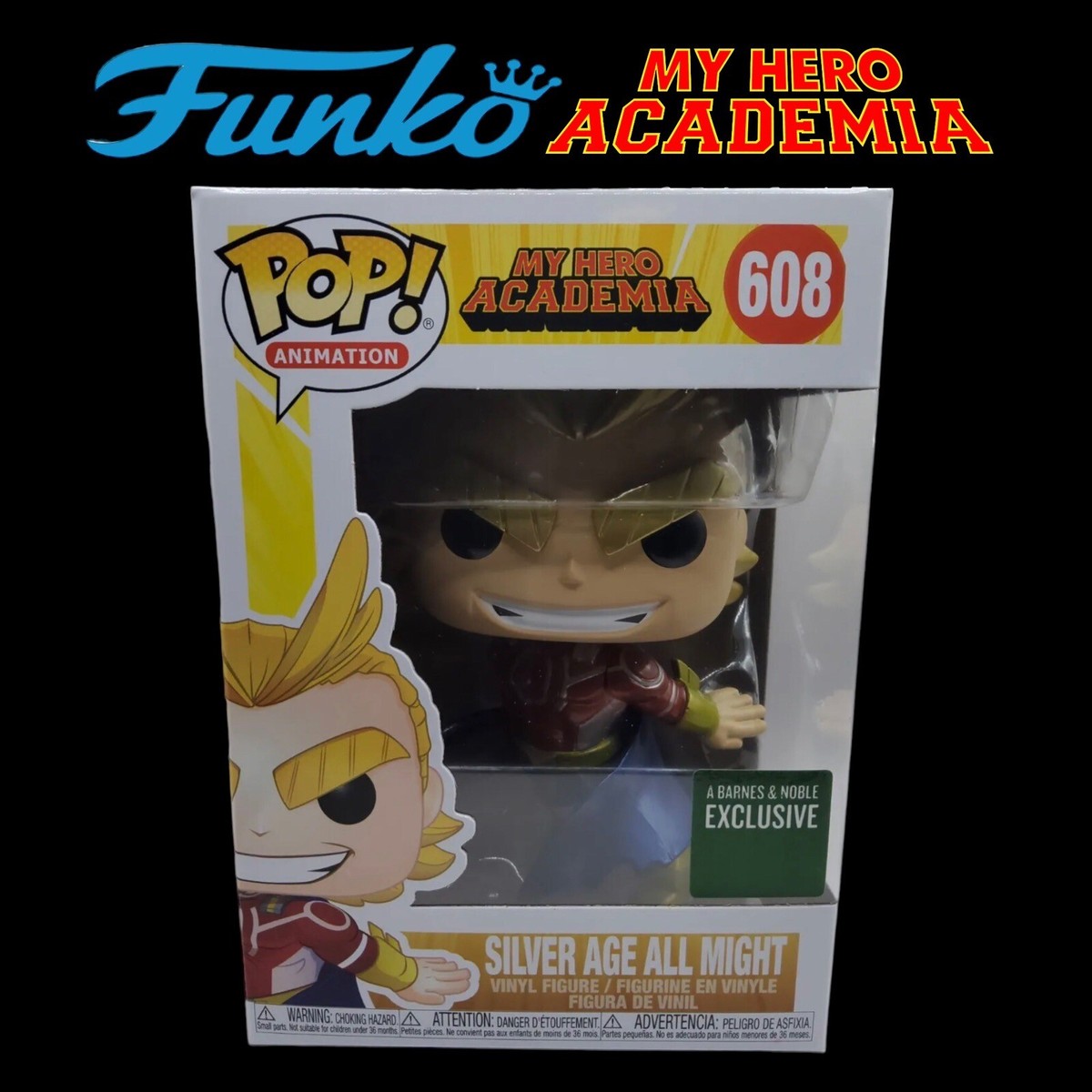 Funko Pop! My Hero Academia Silver Age All Might #608 (Barnes