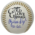 Andy Van Slyke Signed Rawlings Gold Glove Baseball w/ 5x GG Beckett Wit BAS COA