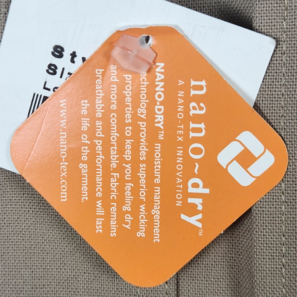 Новый Elbeco DutyMax Nano сухой рубашка женщин 40 желтовато-коричневый на пуговицах поли/вискоза сделано в США - Изображение 3 из 4