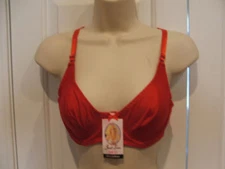 NWT Just Love Red  Underwire  bra 34 d {RUN SMALL fit 34 b}