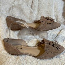 Antonio Melani 6.5 Wandah Flats Tasseled Tan Leather