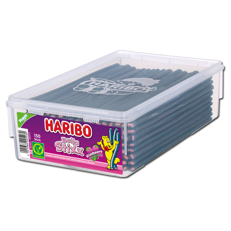 (7,07 /1 кг) Haribo Balla Stixx Him- und Brombere Konfekt-Stg 150 Stück
