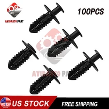 100Pcs For Mercedes Benz Fender Liner Fastener Rivet Retainer Clips 1249900492