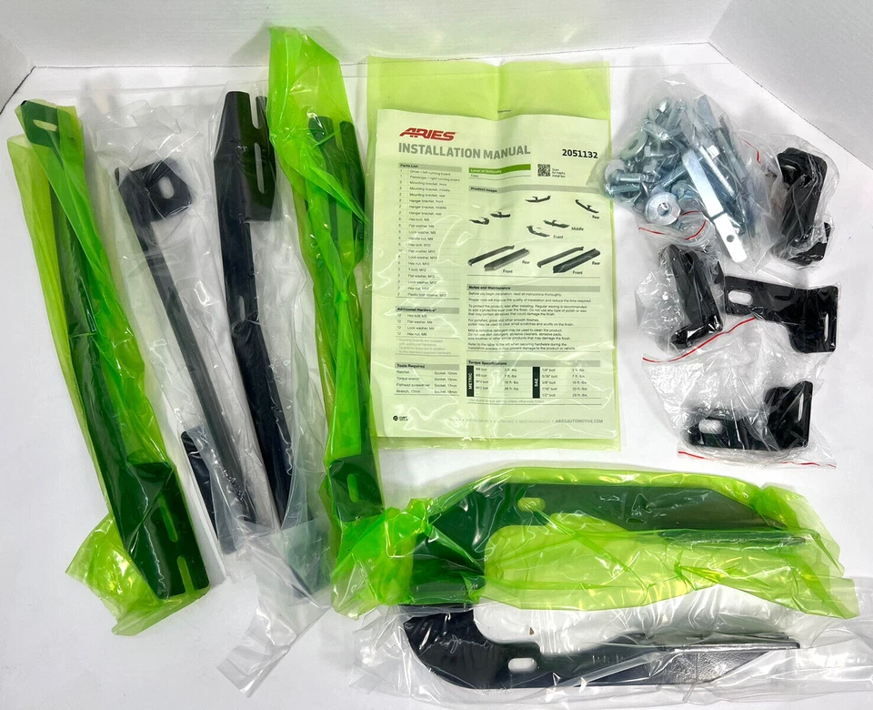 2051132 Aries Running Board Mounting Kit for Jeep Cherokee 2014-2020 NEW - Imagem 2 de 3