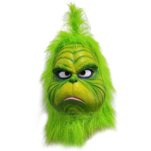 Adults The Grinch Costume Xmas Party Cosplay Christmas Santa Fancy Dress Outfits - Picture 17 of 20