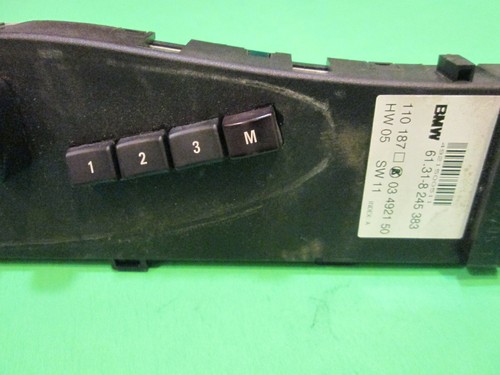 99 00 01 02 BMW / RANGE ROVER LEFT FRONT DRIVER SEAT SWITCH 61.31-4 318 615 - Picture 3 of 12
