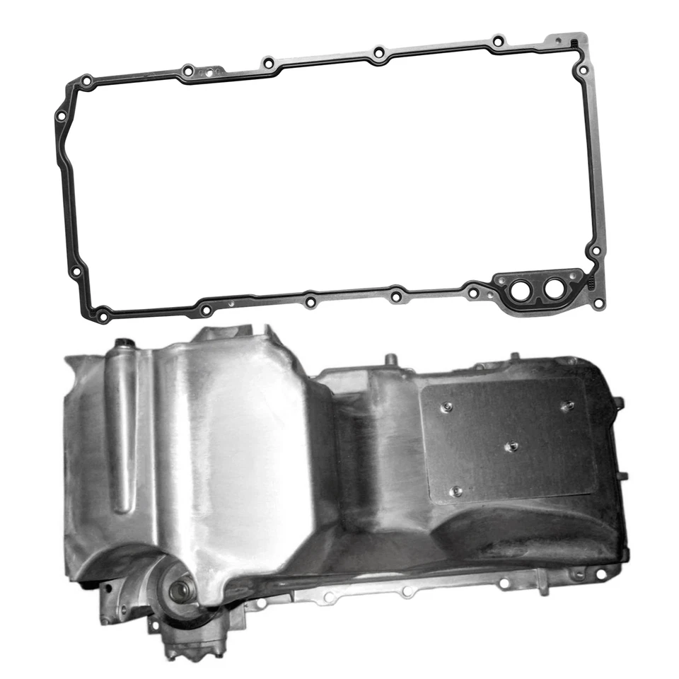 Engine Oil Pan W/ Gasket For Chevrolet Express Silverado GMC Sierra Yukon Savana Foto 2 de 4