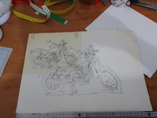 MOTO GUZZI , vecchio disegno tecnico ORIGINALE ( GUZZI ) CALIFORNIA , NEVADA-
