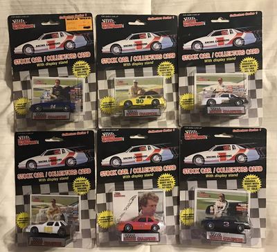 1989 RACING CHAMPIONS  **RARE**  FLAT BOTTOM  COMPLETE 6 CAR SET  #5            
