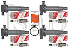 Set of 4 Denso Spark Plug + 4 Ignition Coil 2007 Toyota Prius UF316 90080-91184