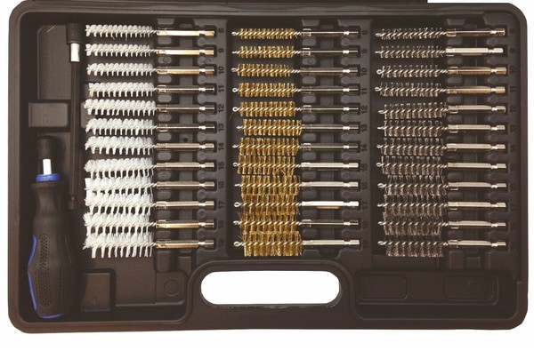 Craft-Equip 38 Tlg. RundbüRsten - Set DrahtbüRsten Nylon Stahl Messing Satz-image
