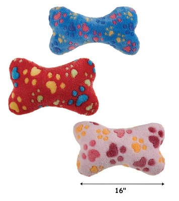 plush bone shaped dog toy