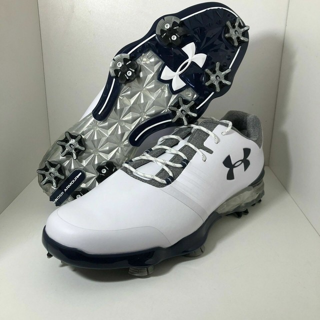 170 Under Armour UA Match Play Spieth Golf Shoes White Navy 3019893-104 Sz 8 for sale online | eBay
