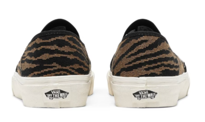 Vans Classic Zebra Woven Tiger Print Slip On SF Brown  display picture 3
