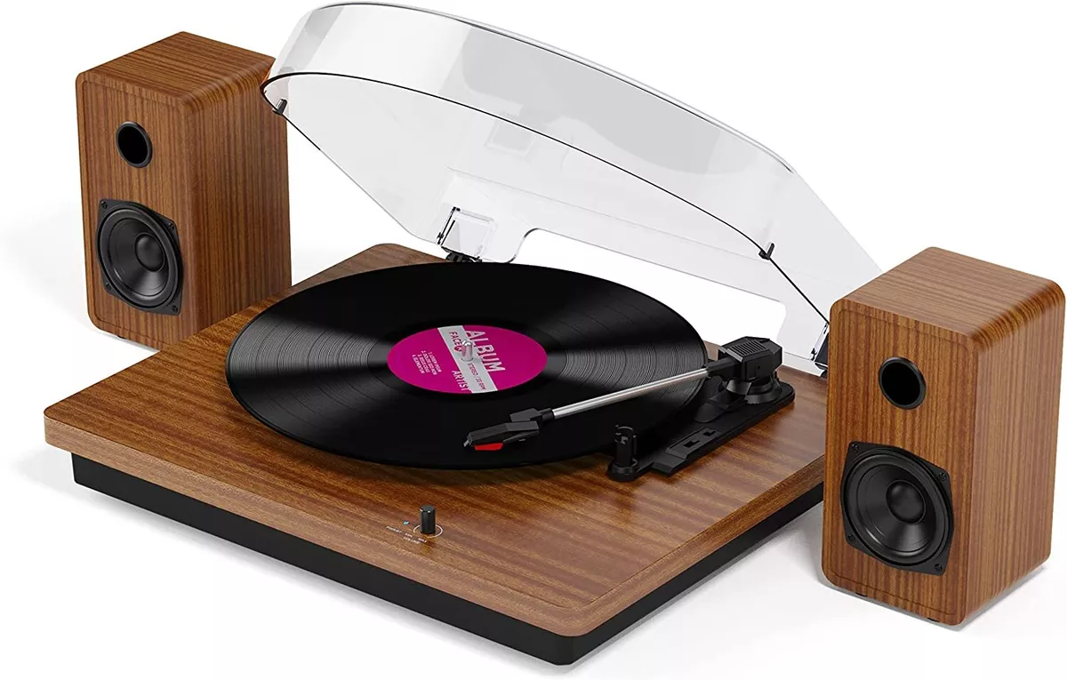 DIGITNOW Bluetooth Vinyl Record Player with Built in HI-FI Speakers