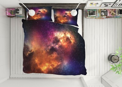 3D Orange Cloud ZHUA38766 Bed Pillowcases Quilt Duvet Cover Set Queen King Zoe