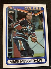 1990-91 Topps Hockey Card #130 Mark Messier Edmonton Oilers HOF NmMt Free Ship!