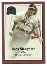 ENOS SLAUGHTER 2000 FLEER GREATS OF THE GAME CARD NEAR MINT+ CONDITION