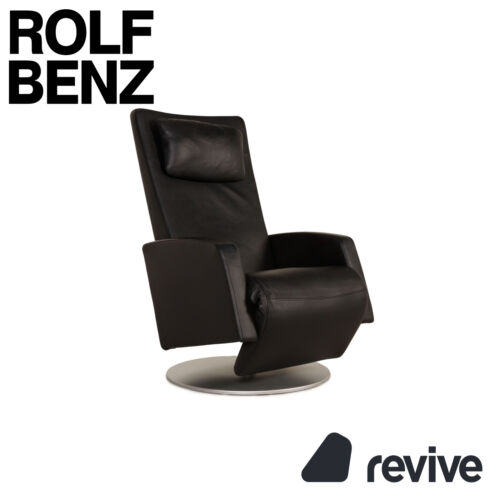 Rolf Benz LSE 5800 Leder Sessel Schwarz Funktion Relaxfunktion - Bild 1 von 10