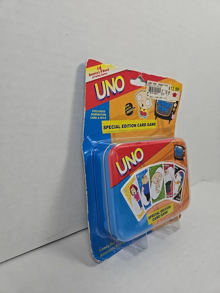 Family Guy UNO Edición Especial Metal Lata Juego 20th Century Fox 2004 Mattel NUEVO Foto 2 de 4